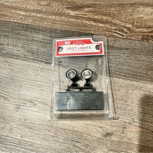 Vintage Village Miniature Black Spot Lights Battery Powered